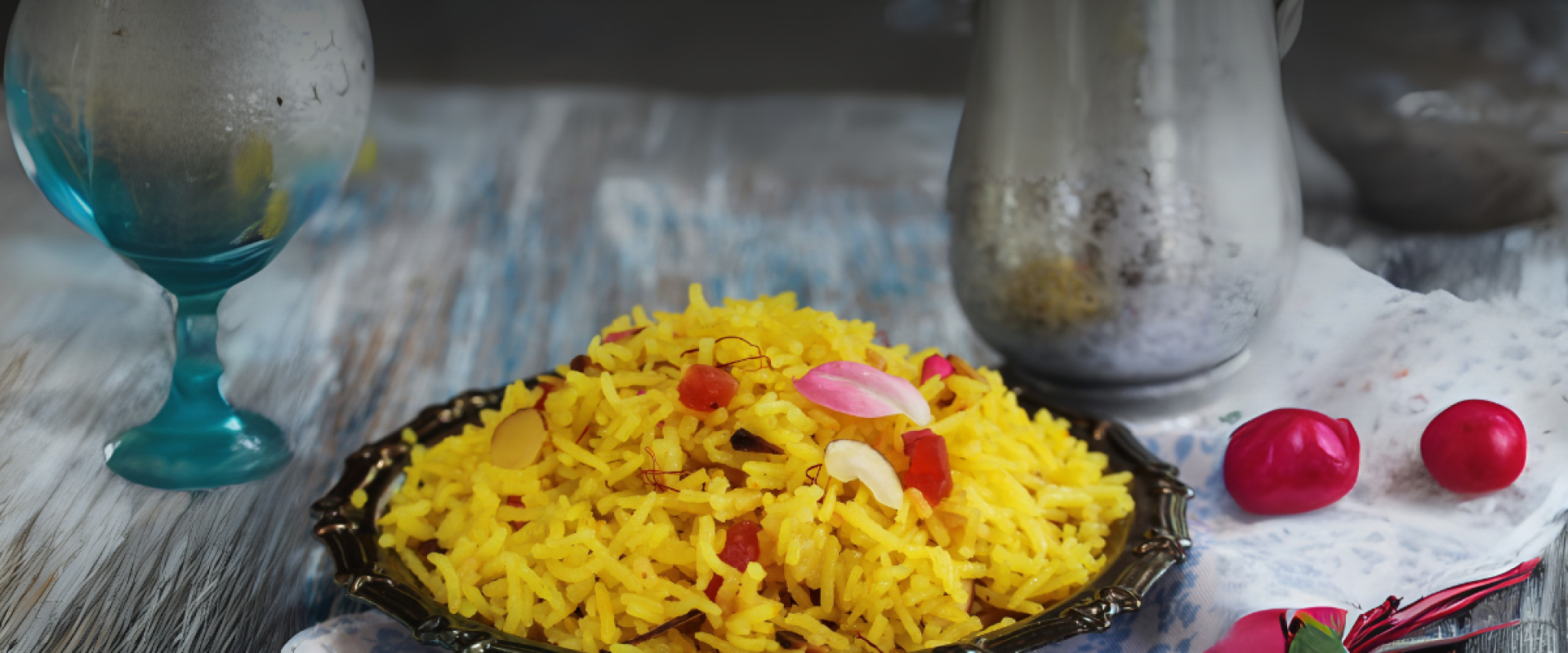 Saffron rice that can be made quickly.